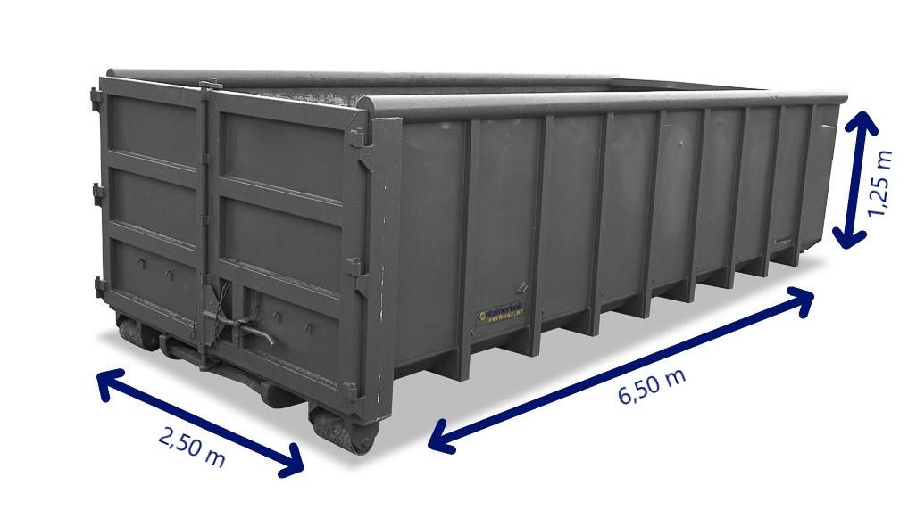 Grond Zand Container 20m3 - Containerbakverhuur.nl