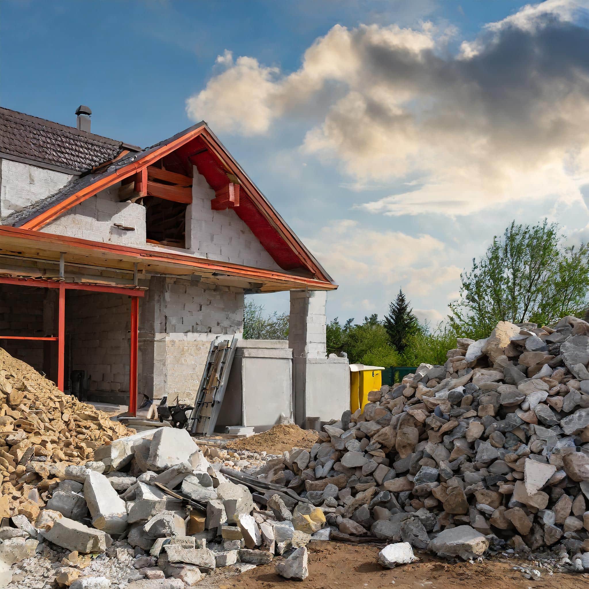 afval huis verbouwen bouwafval